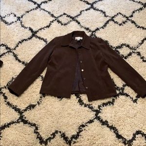 Women’s casual corner brown jacket - size 6